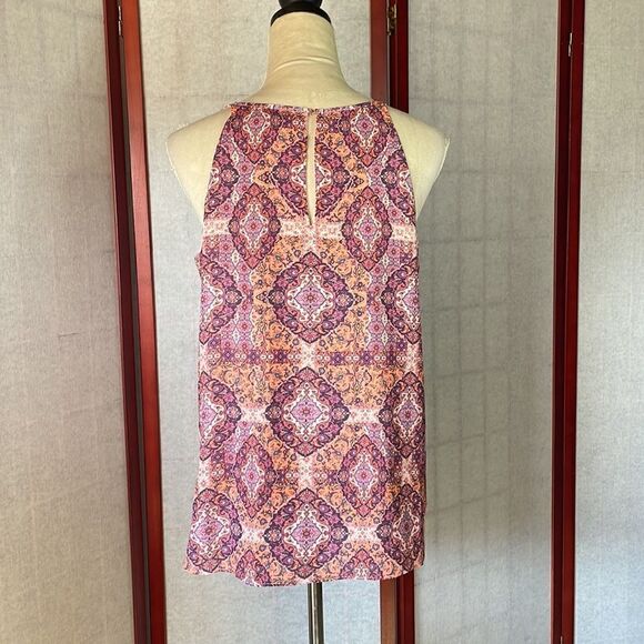 Tabitha Webb Multicolored, Lined Sleeveless Blouse. Like New (Size: Small) - Picture 10 of 14